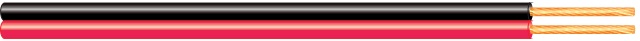 LiYv-YZ flatcable 2x0.25 mm² Black line White - Liyv - 399500101