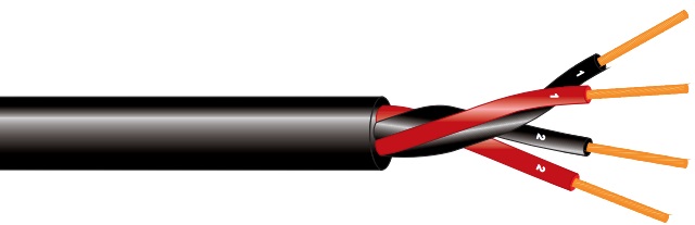 Loudspeakercable 2x1.5 mm² red/black Eca - Loudspeaker cable