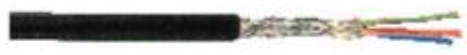 PVC/TCWB/PVC 4x0.22 mm² Black  - Pvc tcwb pvc - 399500107
