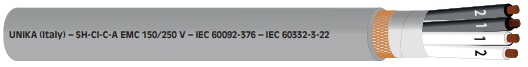 Marine instrumentation cable SH-CI-C-A EMC 2x2x0.75 mm² - Sh ci c a emc - 310450502