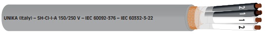 Marine instrumentation cable SH-CI-IC-A 2x2x0.75 mm² - Sh ci i a - 310410502I